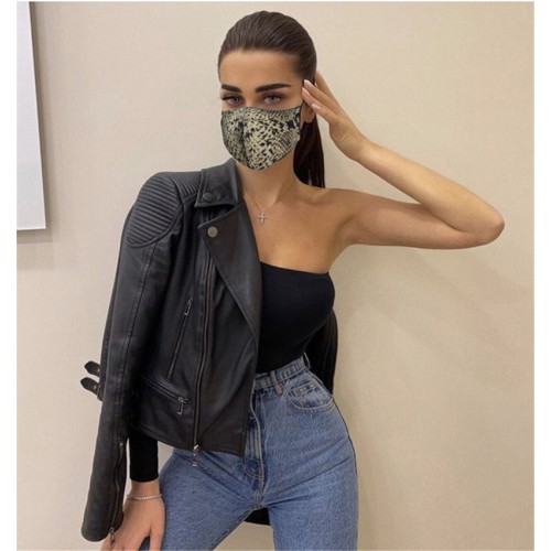 5PCS Reusbale face masks for performance night club dance photos shooting cosplay sexy leopard mouth masks for party for women